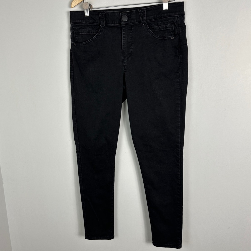 Democracy Ab Solution Black High Rise Skinny Jeans Womens Sz 14 Stretch Slimming